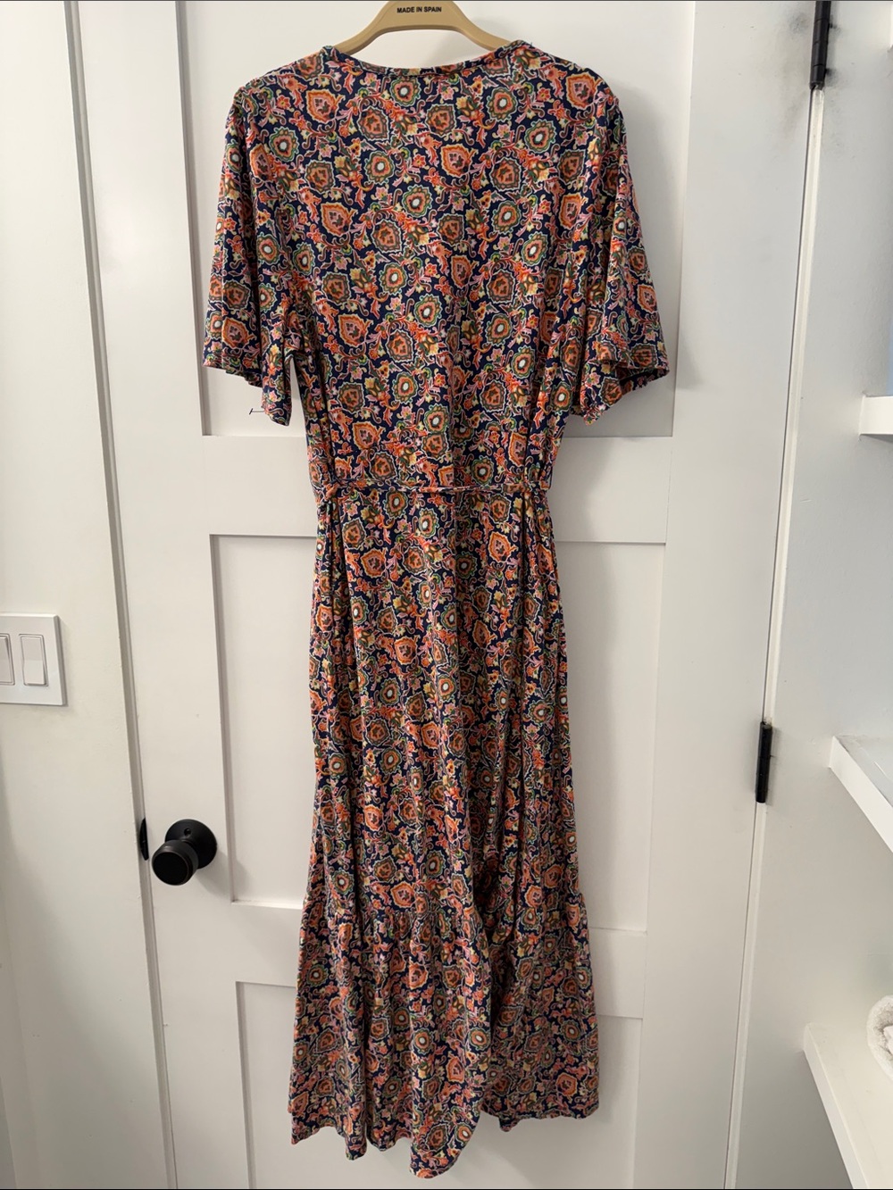 Boden Maxi Dress with Navy Placket - Picture 9 of 14